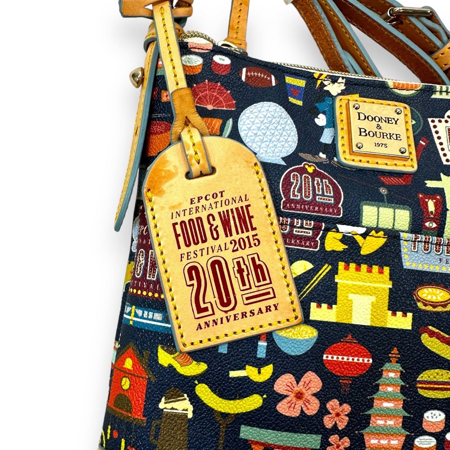 PRICE REDUCED Disney Dooney & Bourke 2015 EPCOT Food & Wine Festival Crossbody Designer, Size: Medium FINAL SALE