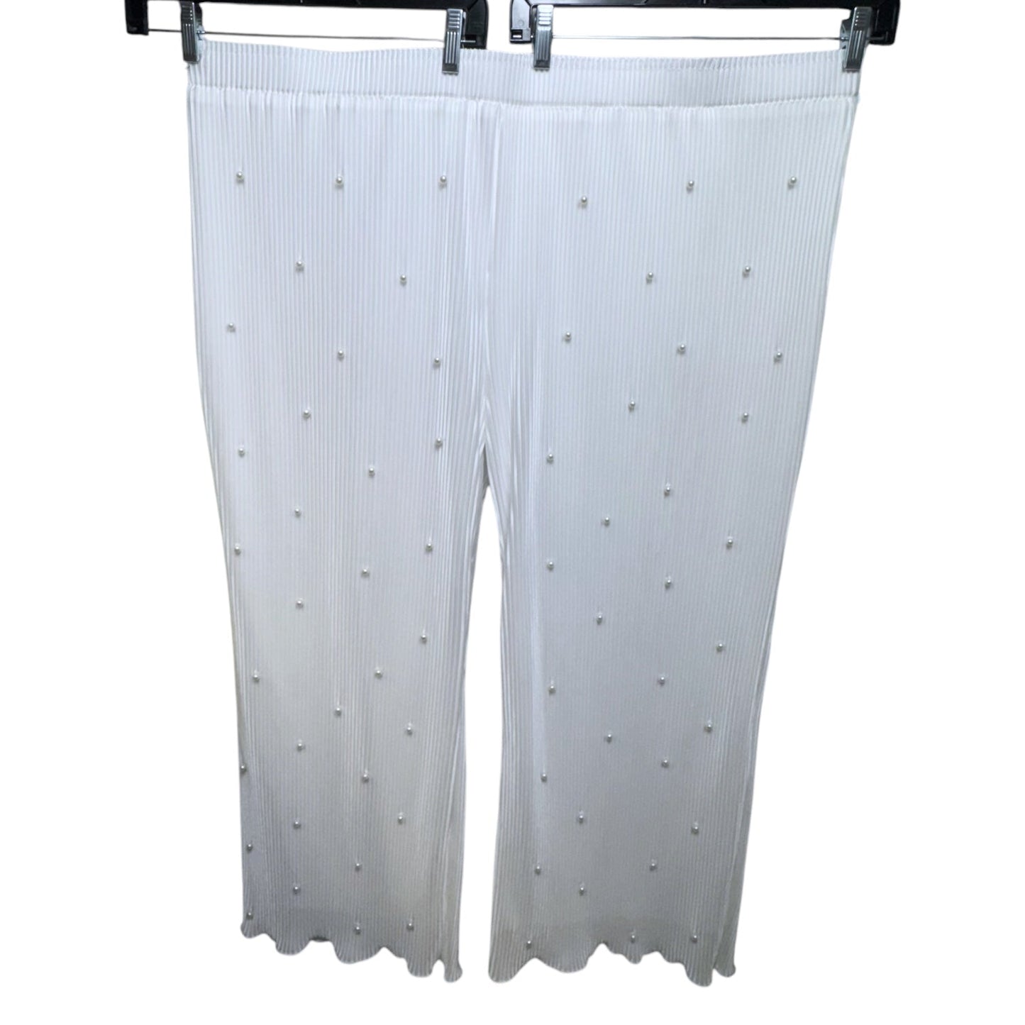 Payton Pearly Pant Set Pajamas By Waverles In White, Size: 4x