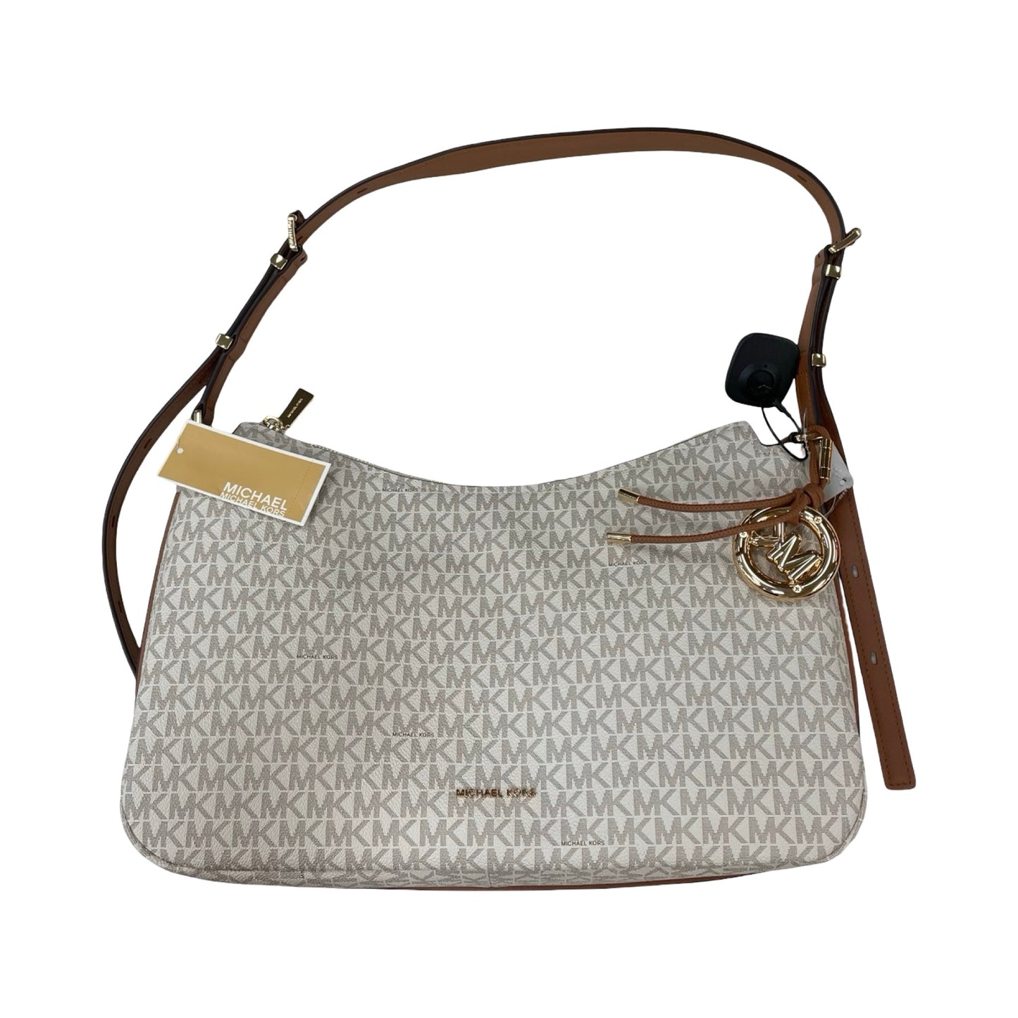 Handbag Designer By Michael Kors In Cream, Size:Large