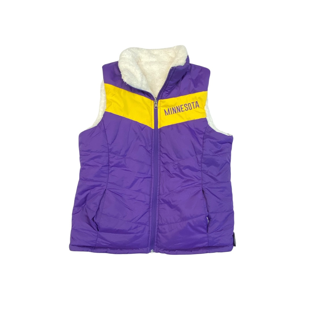 Vest Puffer & Quilted By Nfl In Purple, Size:M