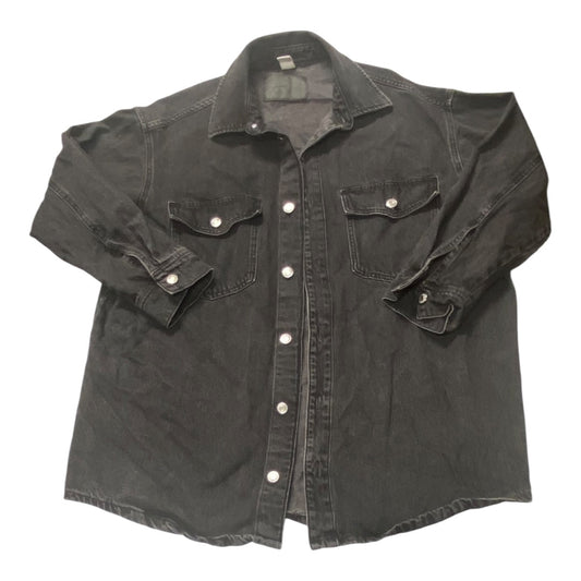 Jacket Shirt By Cmc In Black Denim, Size:Xs