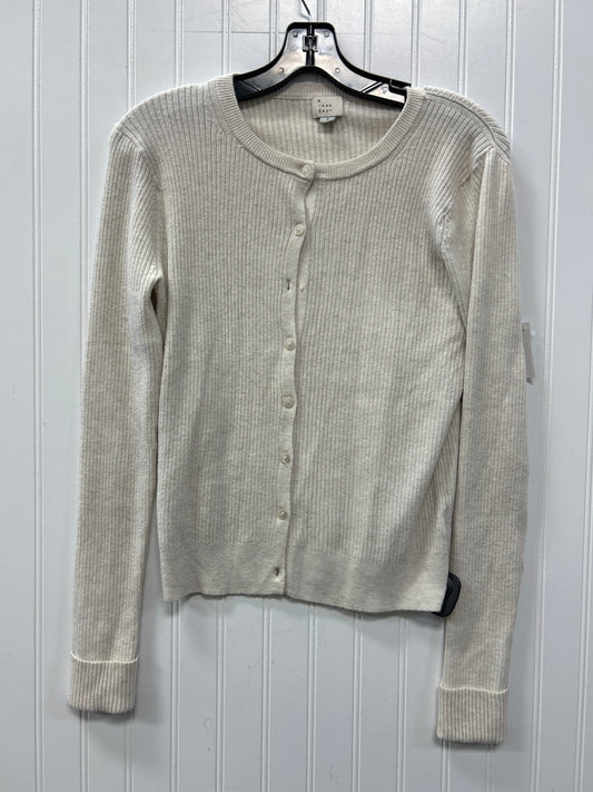 Sweater Cardigan By A New Day In Cream, Size:Xs