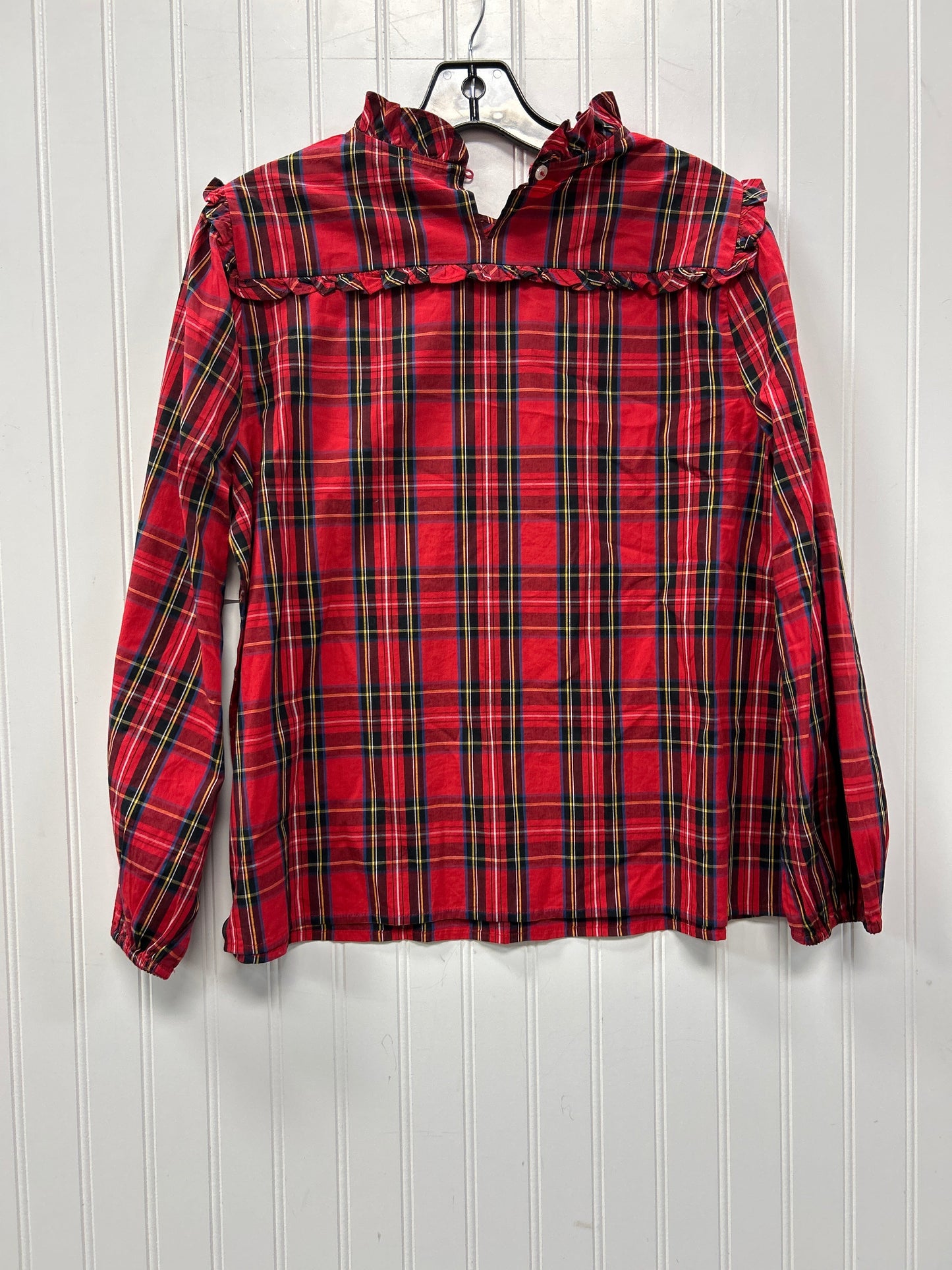 Top Ls By J. Crew In Red, Size:S
