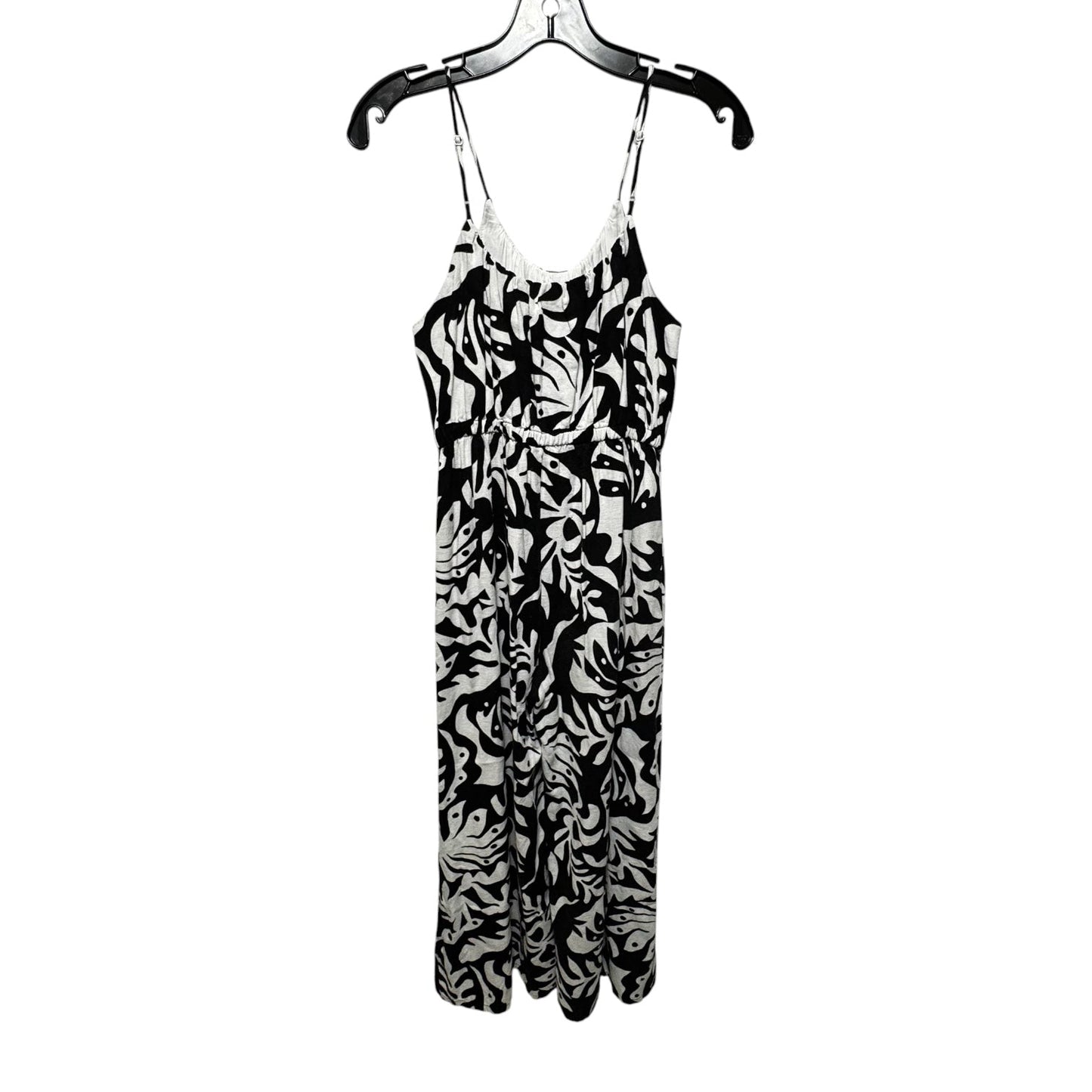 Linen Blend Jumpsuit By Rachel Zoe In Black & White, Size: Xs