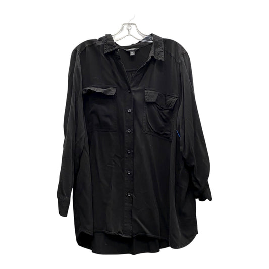 Top Ls By Simply Vera In Black, Size:1X