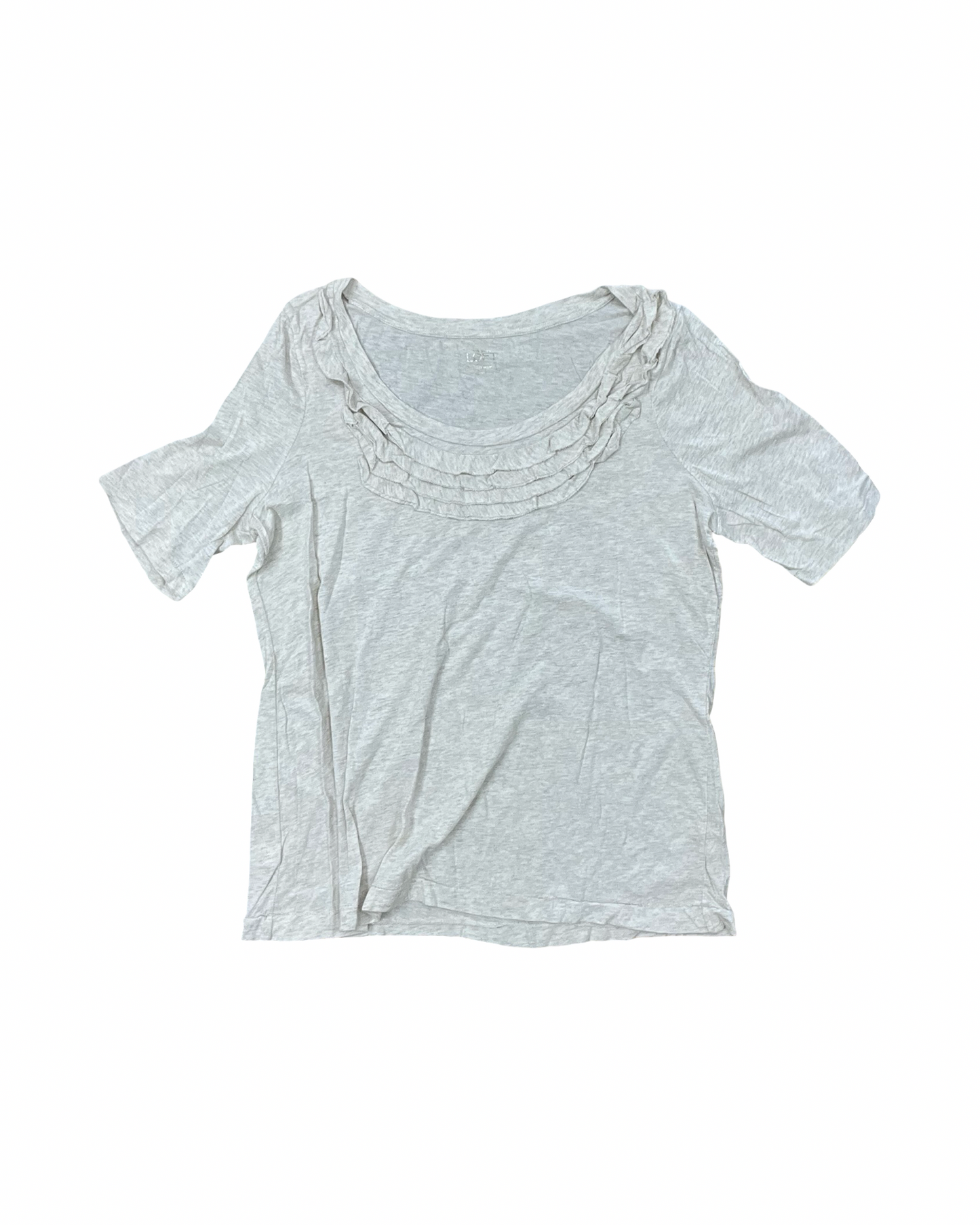 Top Ss By Loft In Cream, Size:Xl