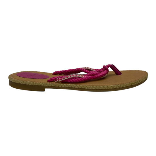 Sandals Flip Flops By Sperry In Pink & Tan, Size:7.5