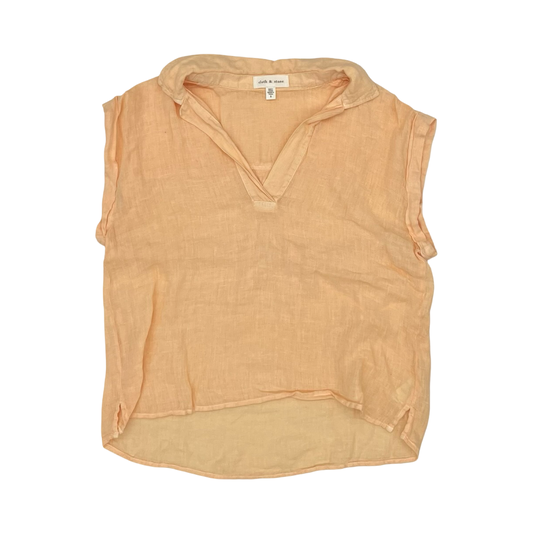 Blouse Ss By Cloth & Stone In Peach, Size:S