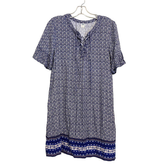 Dress Casual Short By Old Navy In Blue & White, Size:M