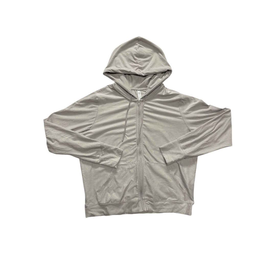 Athletic Jacket By Fabletics In Grey, Size:M