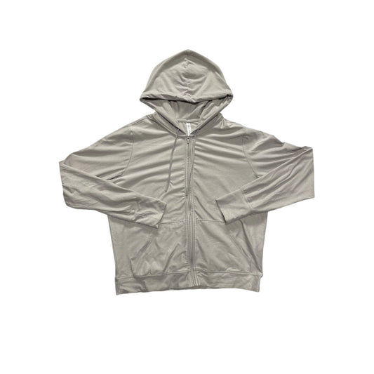 Athletic Jacket By Fabletics In Grey, Size:M