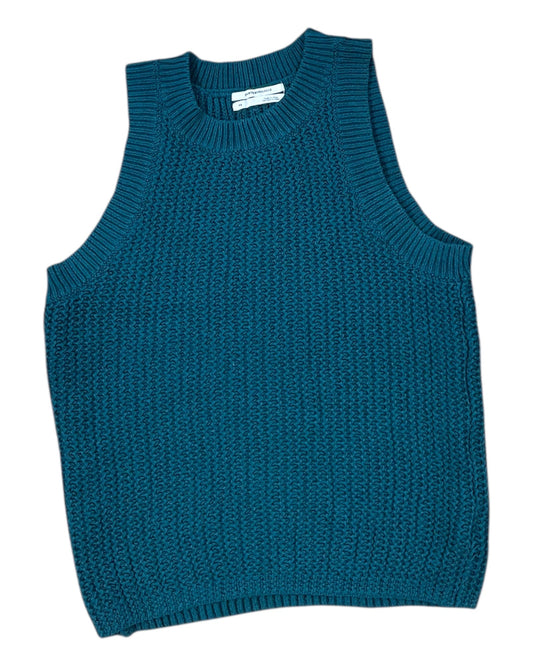 Top Sleeveless Basic By Anthropologie In Green, Size:Xs