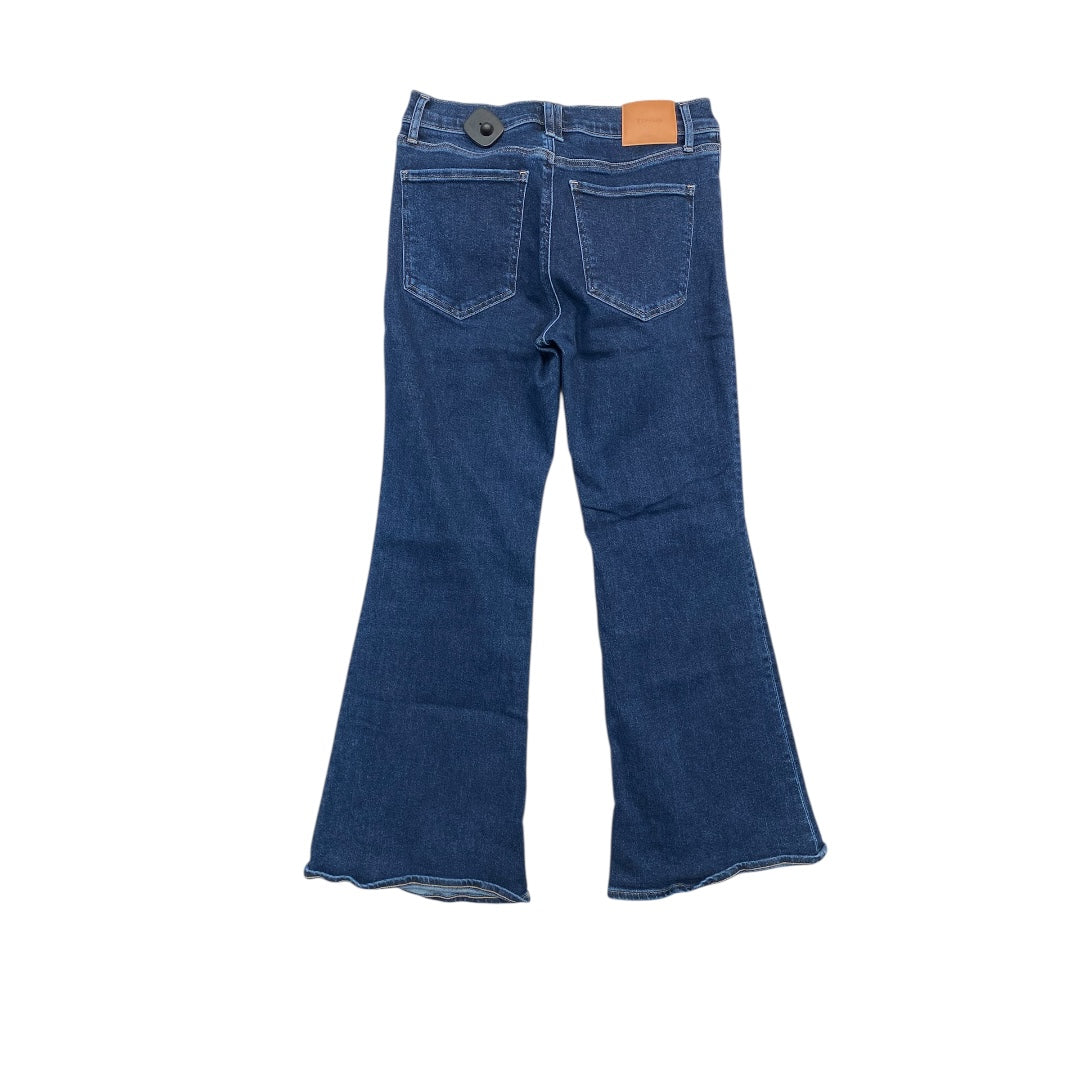 Jeans Flared By Express In Blue Denim, Size:10
