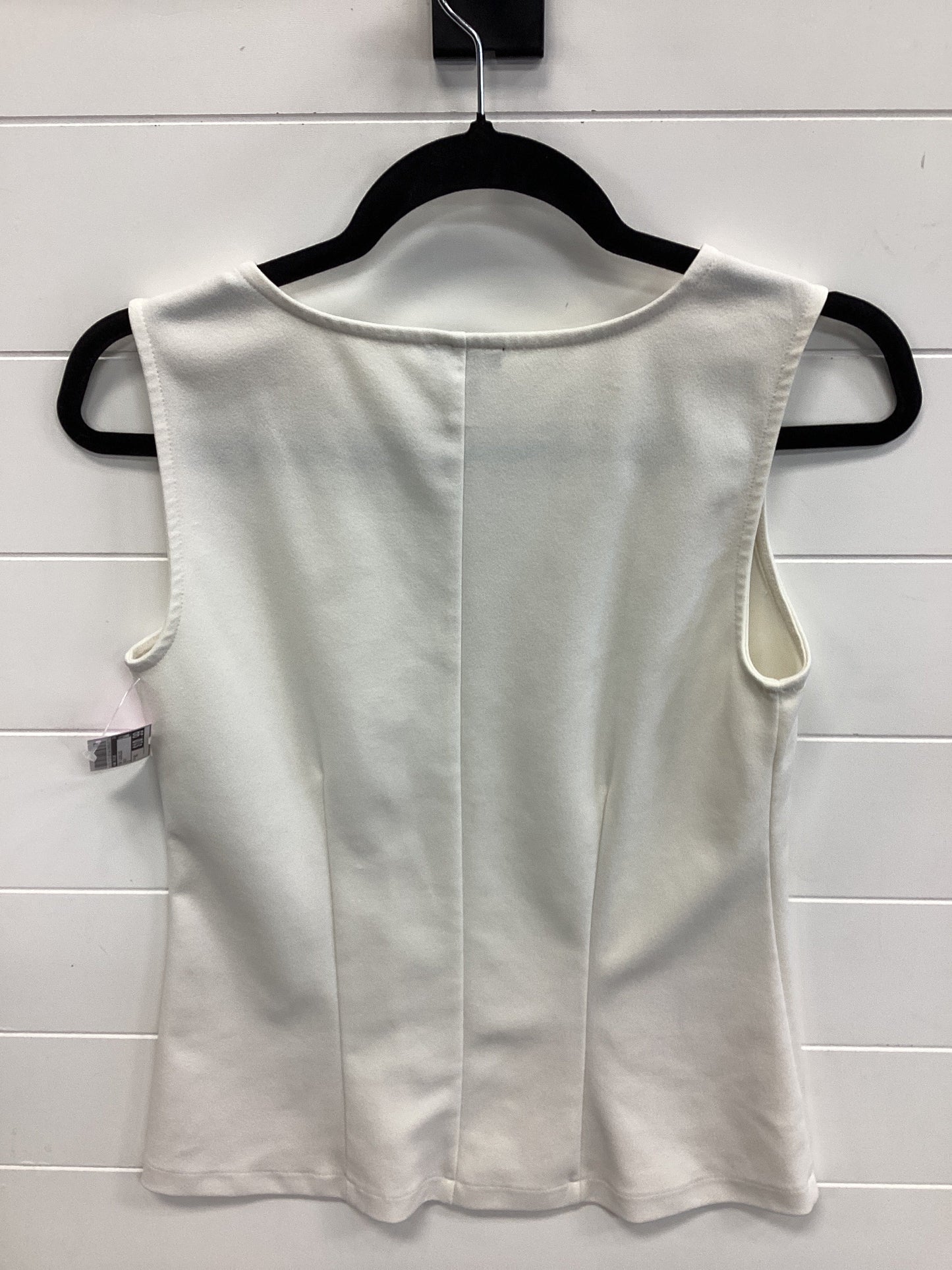Top Sleeveless By Ann Taylor In Cream, Size:Xs
