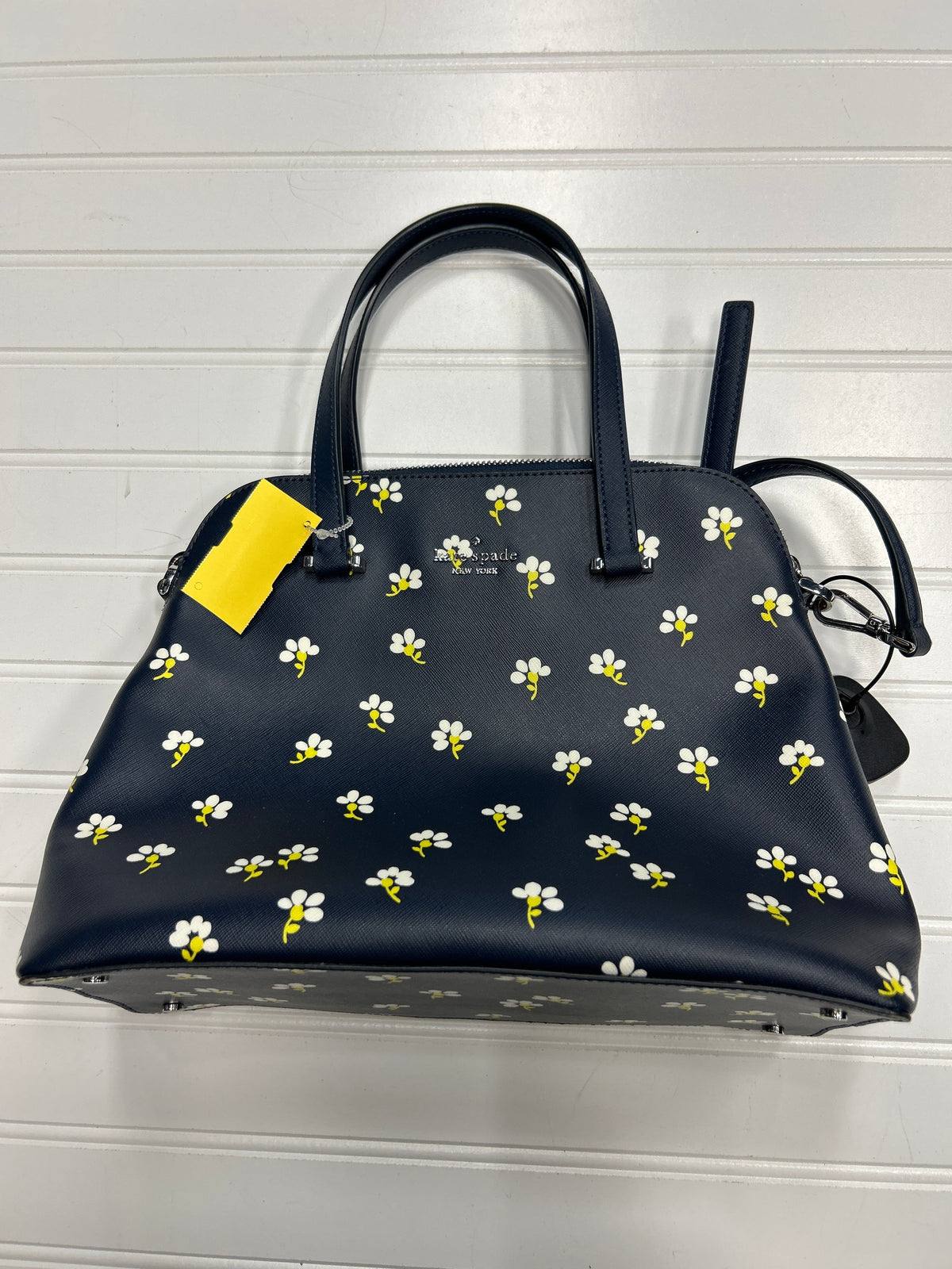 Handbag Designer By Kate Spade In Navy, Size:Medium