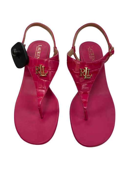 Shoes Heels Block By Lauren By Ralph Lauren In Pink, Size:9