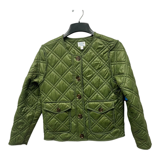 Jacket Puffer & Quilted By Time And Tru In Green, Size:S