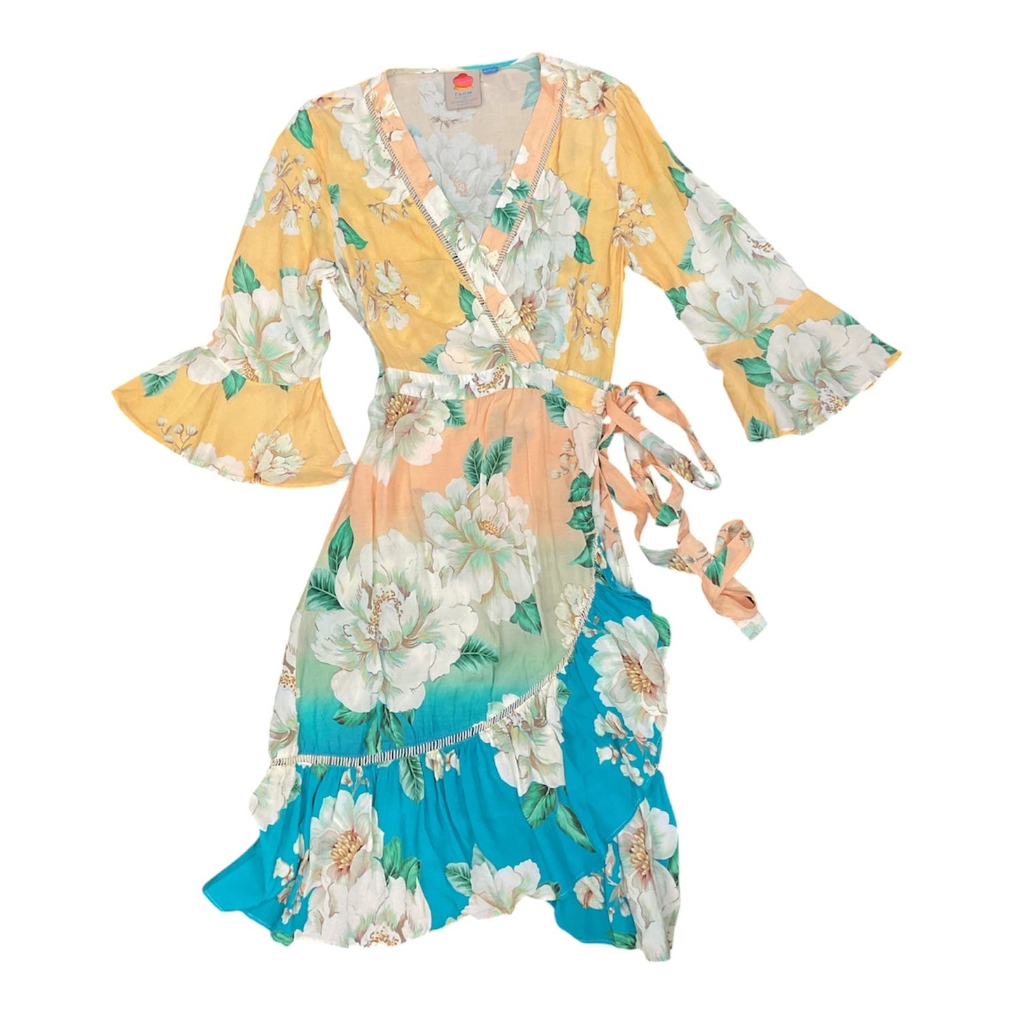 Dress Casual Midi By Farm Rio In Tropical Print, Size:M