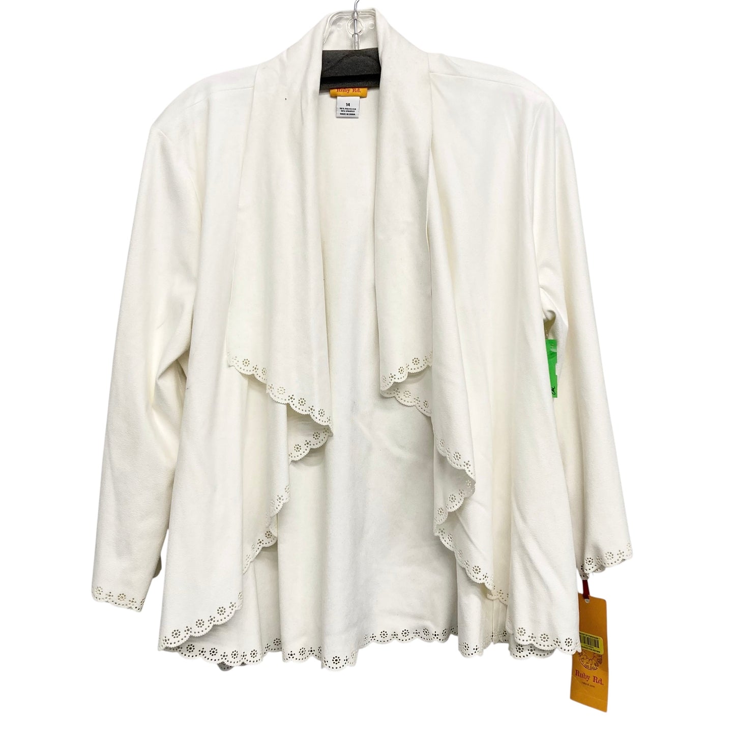 Cardigan By Ruby Rd In White, Size:L
