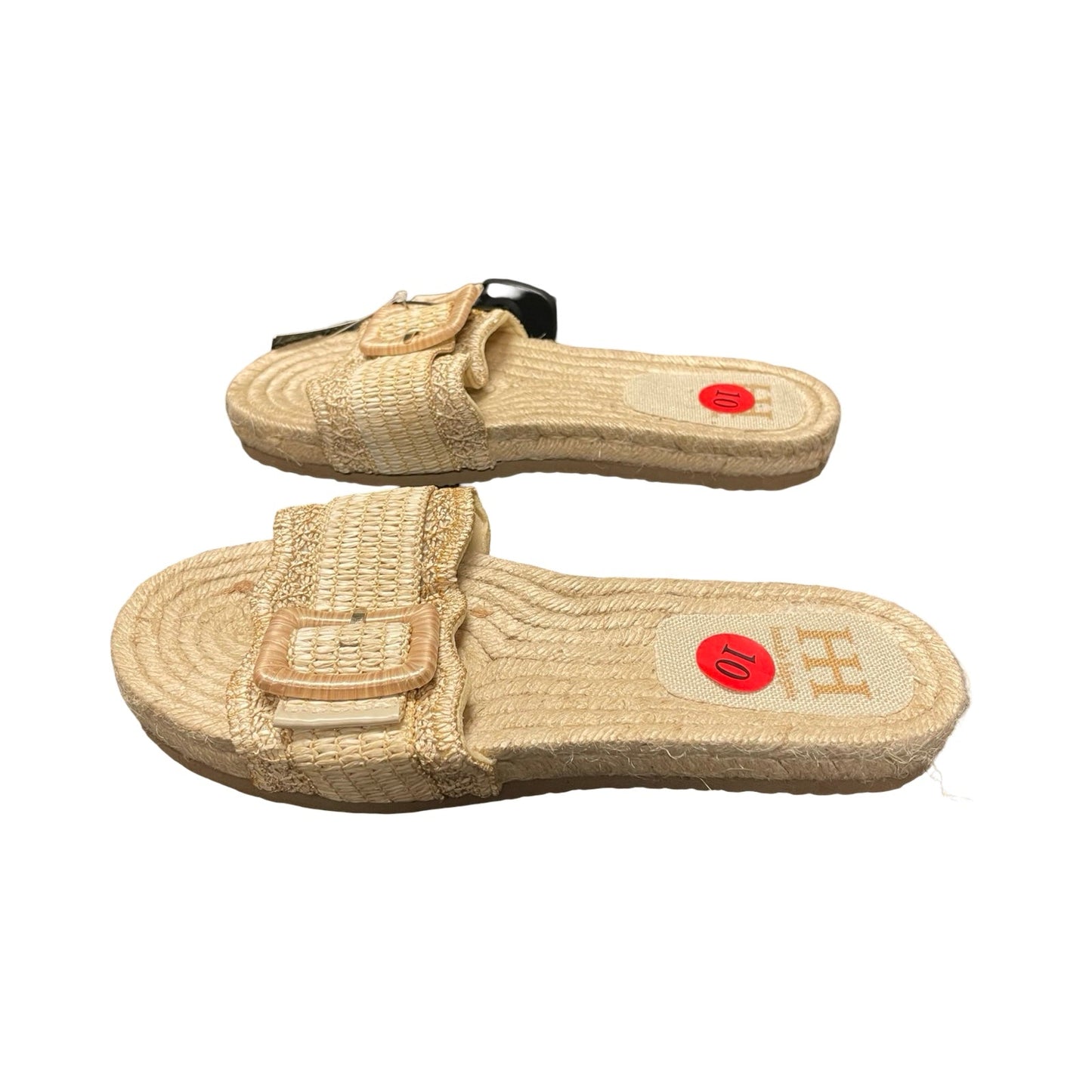 Sandals Flats By Haute Hippie In Beige, Size:10