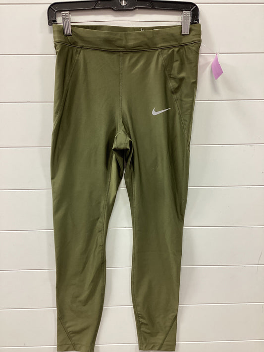 Athletic Leggings By Nike Apparel In Green, Size:M