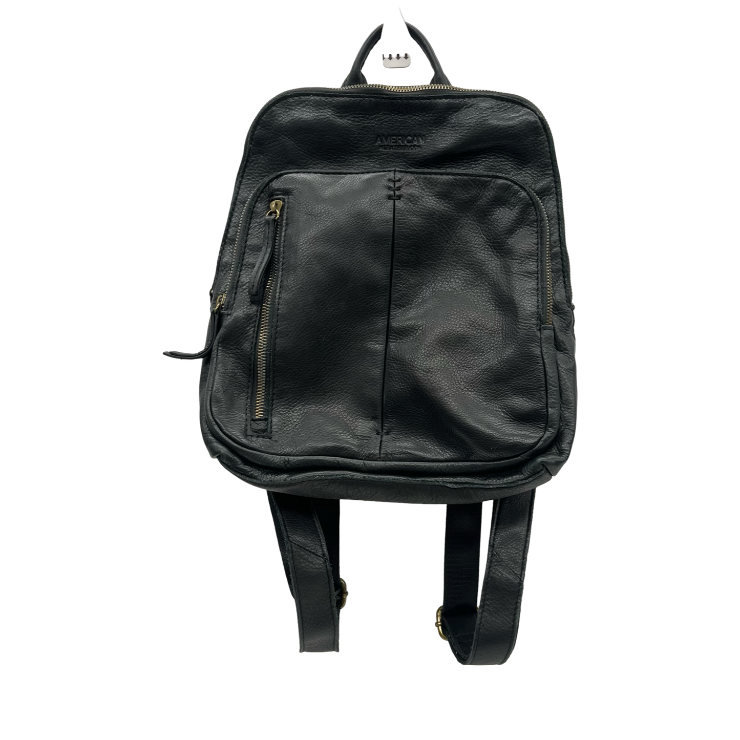 Backpack Leather By Clothes Mentor In Black, Size:Medium