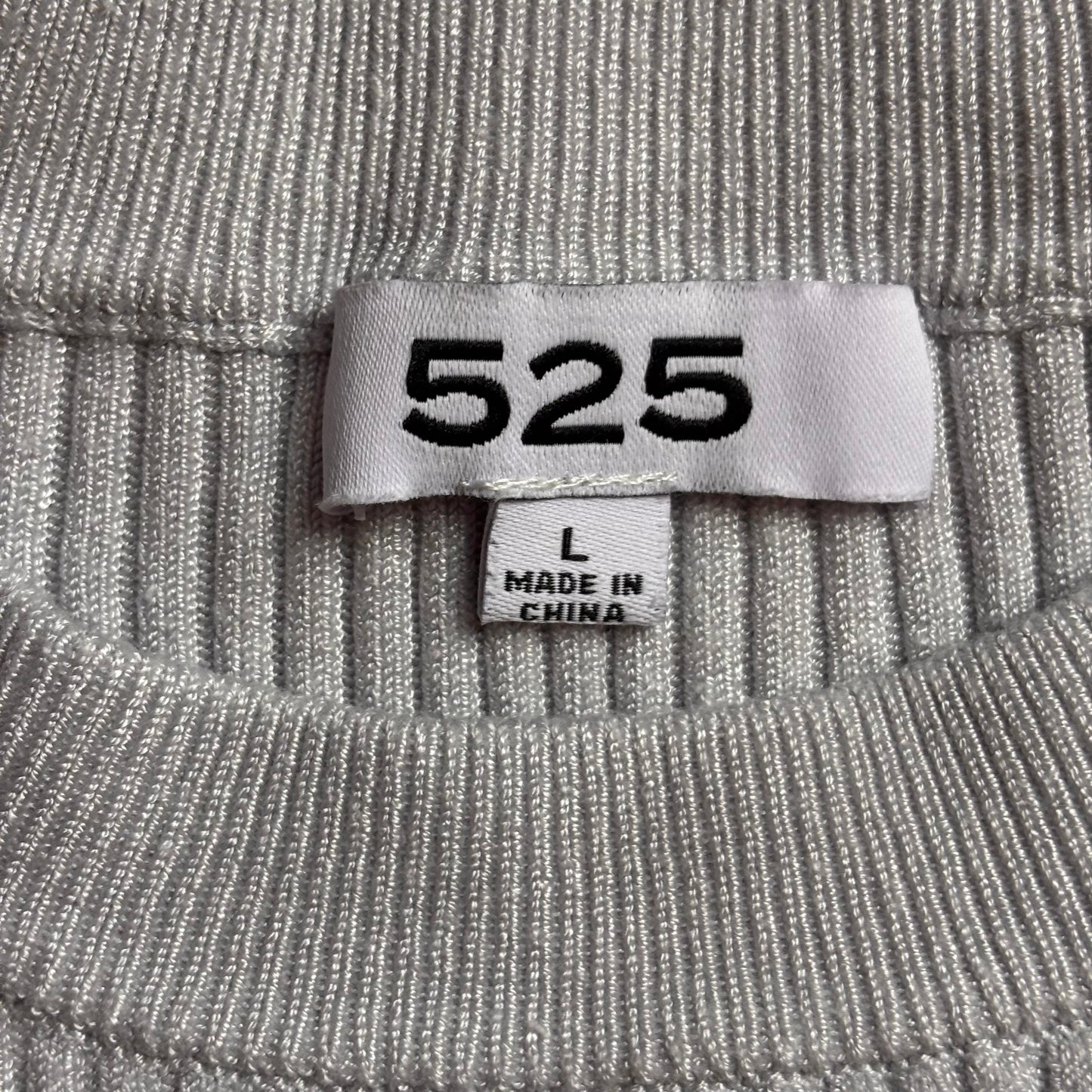 Top Long Sleeve By 525 In Grey, Size: L