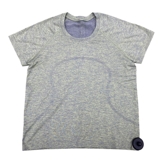 Athletic Top Ss By Lululemon In Green, Size:8
