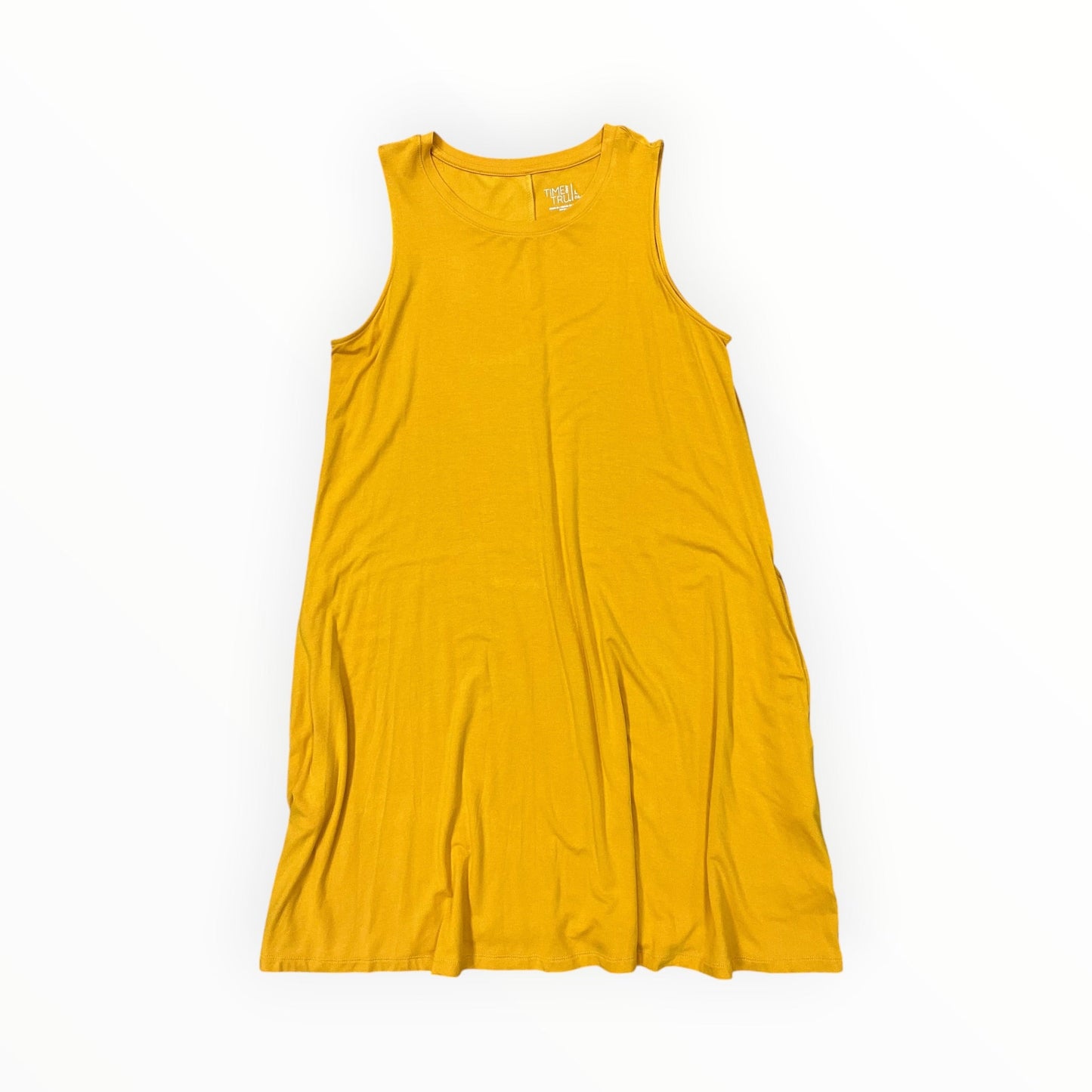 Dress Casual Short By Time And Tru In Yellow, Size:L