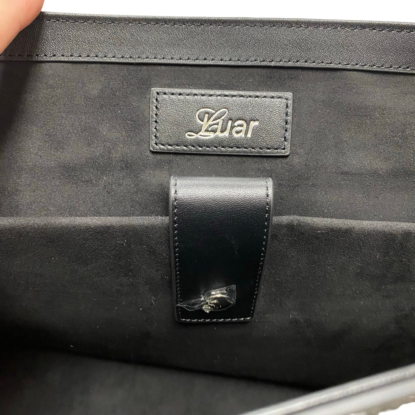 Handbag Designer By Luar In Black, Size:Large