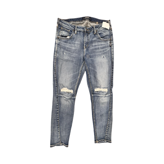 Jeans Skinny By Silver In Blue Denim, Size:6