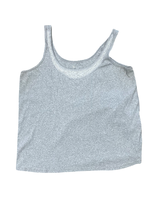 Tank Top By Lane Bryant In Grey, Size:3X