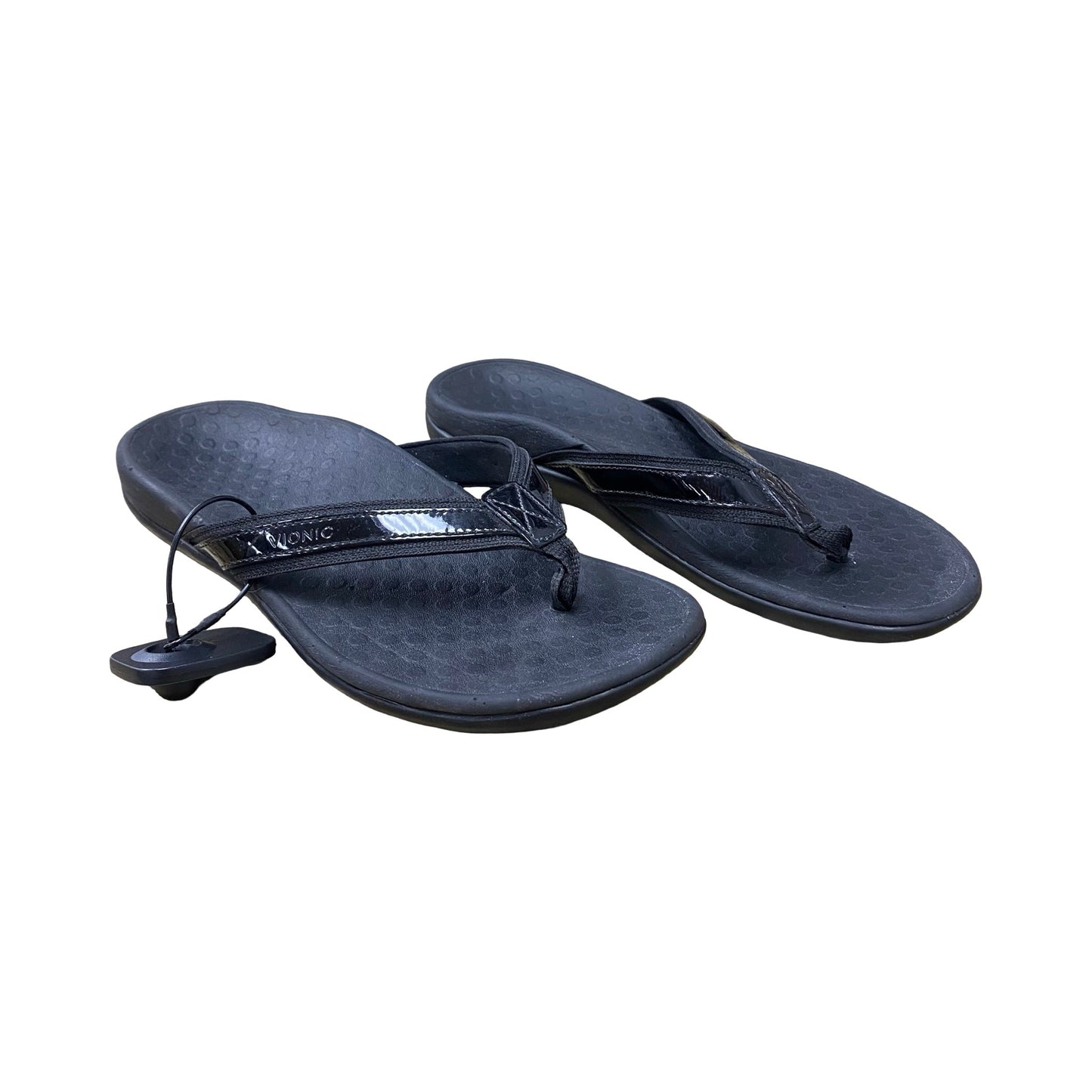 Sandals Flip Flops By Vionic In Black, Size:8