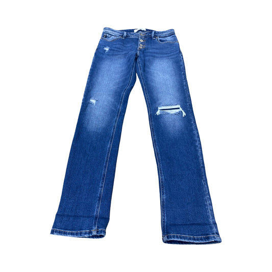 Jeans Boot Cut By Kancan In Blue Denim, Size:6
