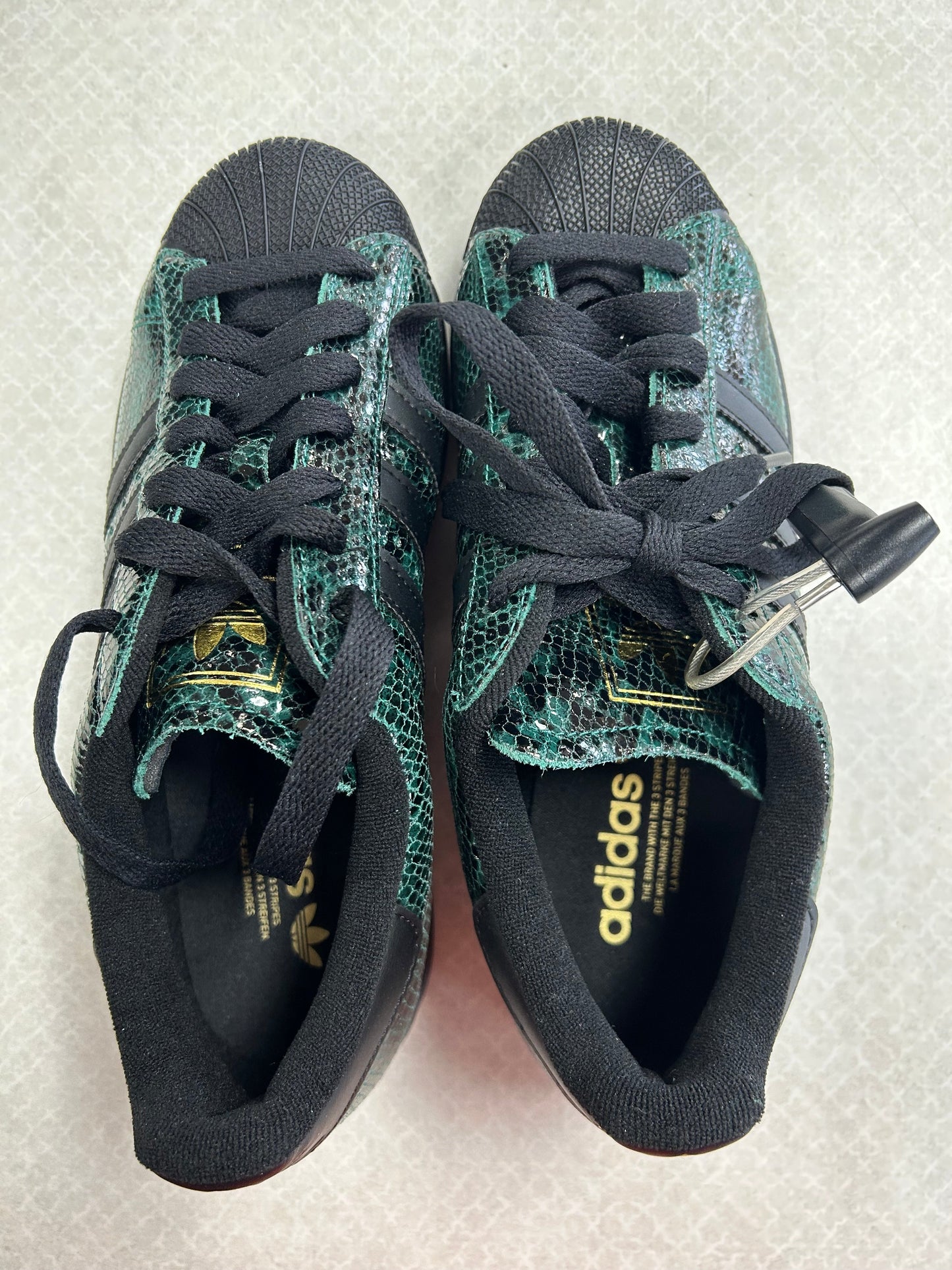 Shoes Sneakers By Adidas In Black & Green, Size:8