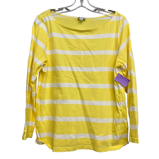 Top Ls Basic By J. Crew In Striped Pattern, Size:M