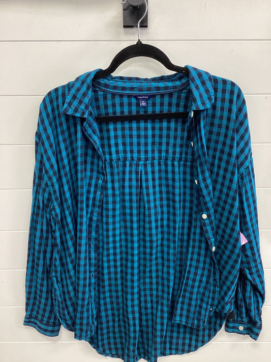 Top Ls By Nautica In Blue, Size:Xl