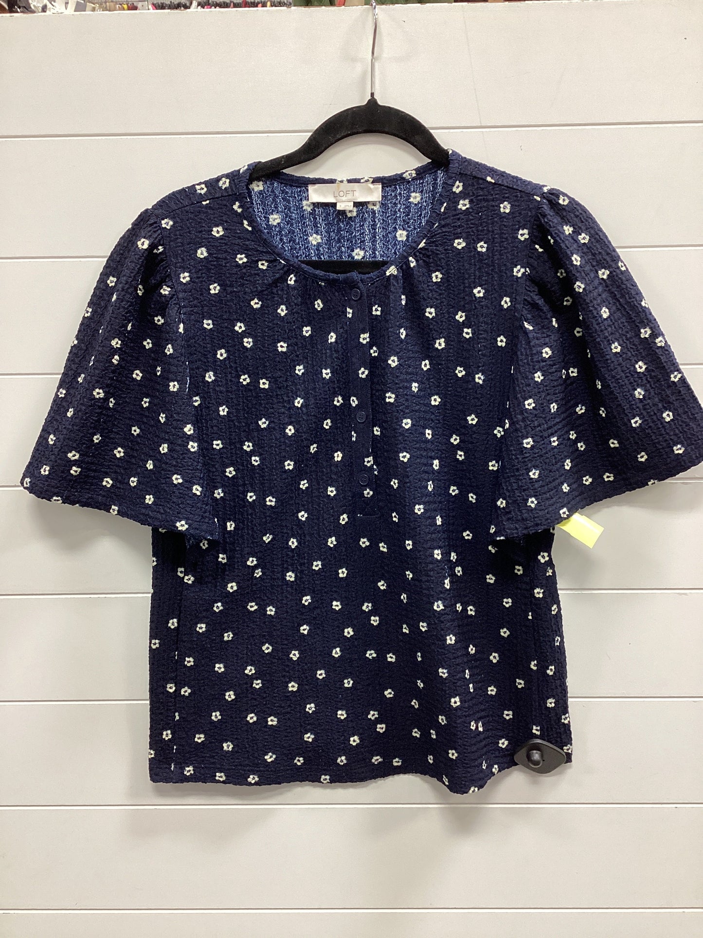 Top Ss By Loft In Navy, Size:S