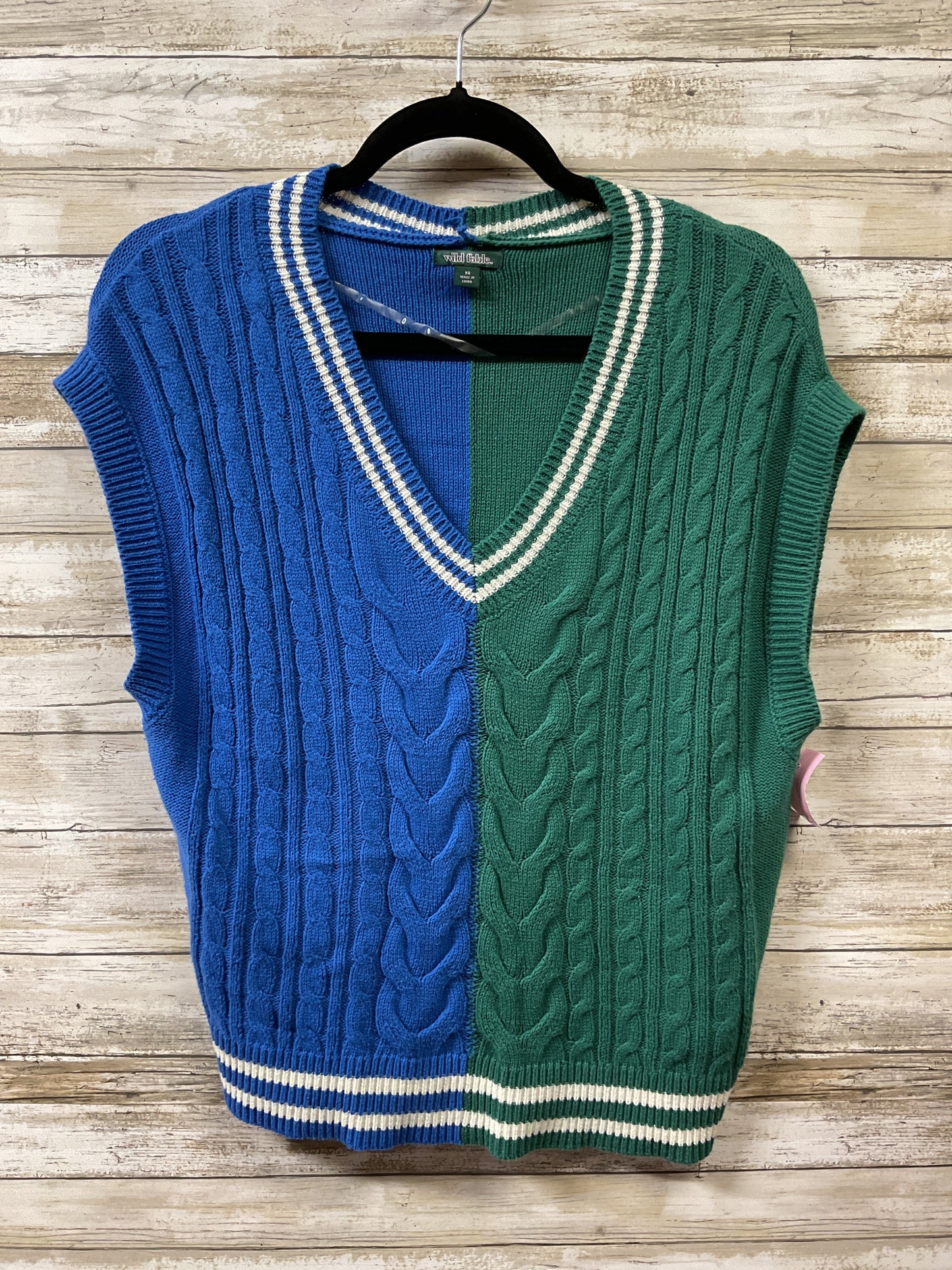 Vest Other By Wild Fable In Blue & Green, Size:Xs