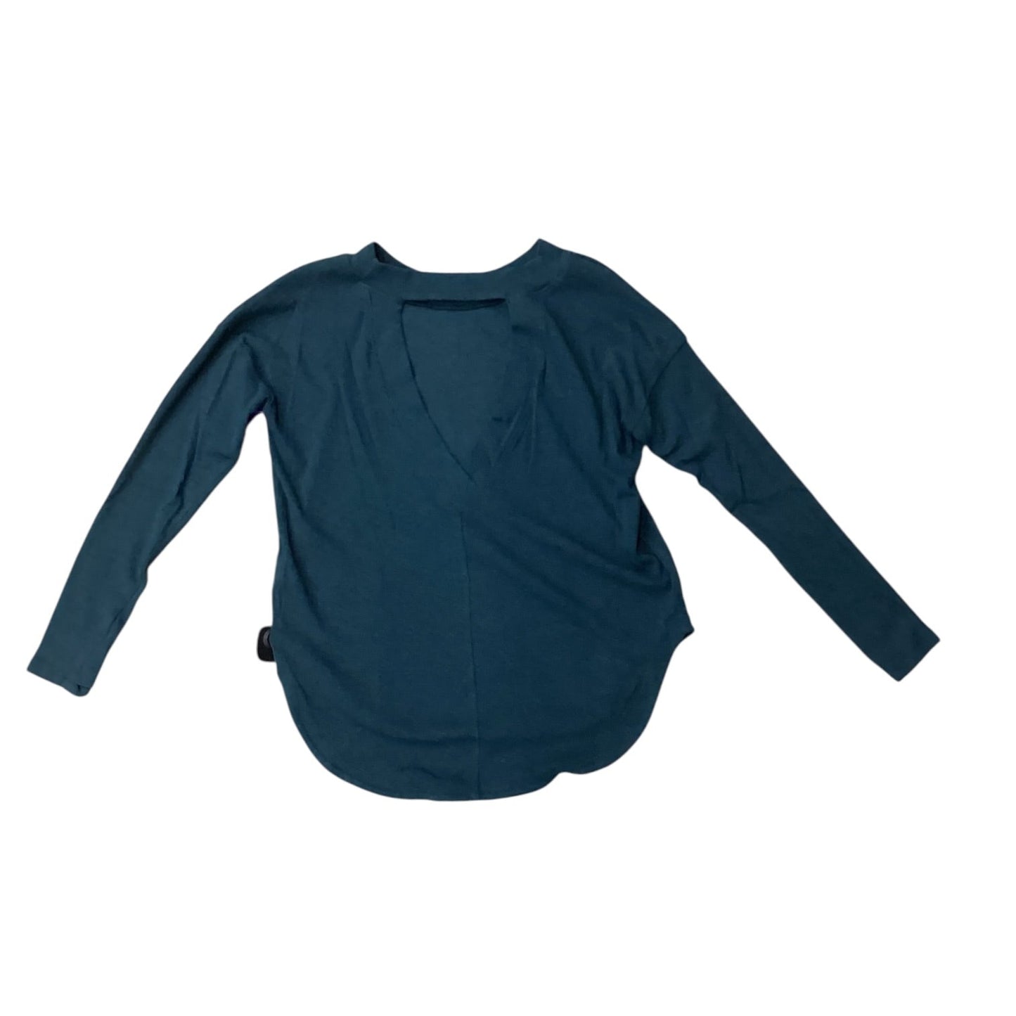 Athletic Top Ls Collar By Athleta In Green, Size:M