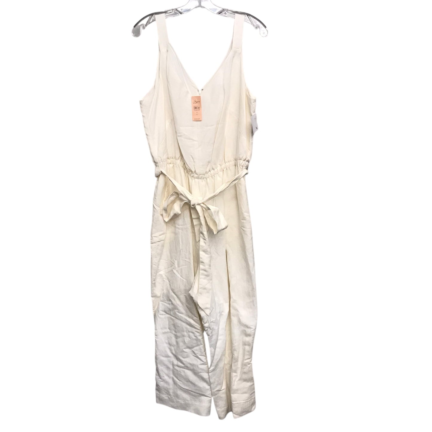 Jumpsuit By Loft In Cream, Size:Xl