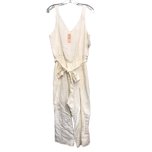 Jumpsuit By Loft In Cream, Size:Xl