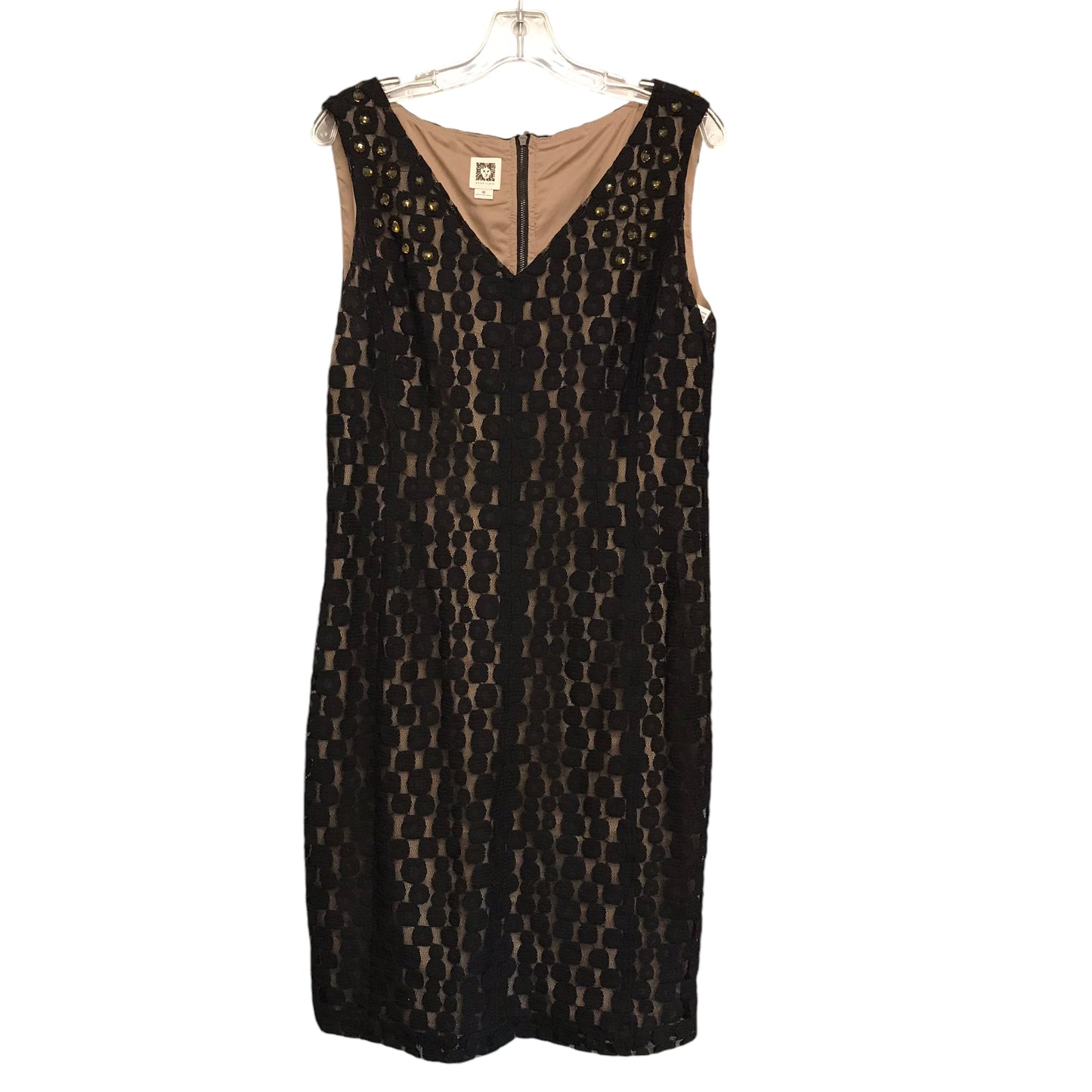 Dress Casual Short By Anne Klein In Black & Tan, Size:Xl