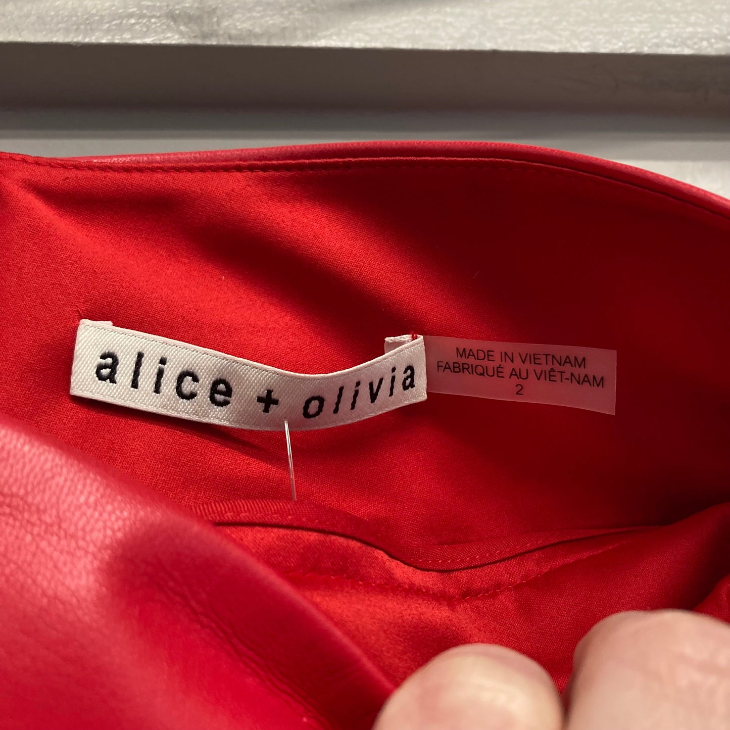 Shorts Designer By Alice + Olivia In Red, Size:2