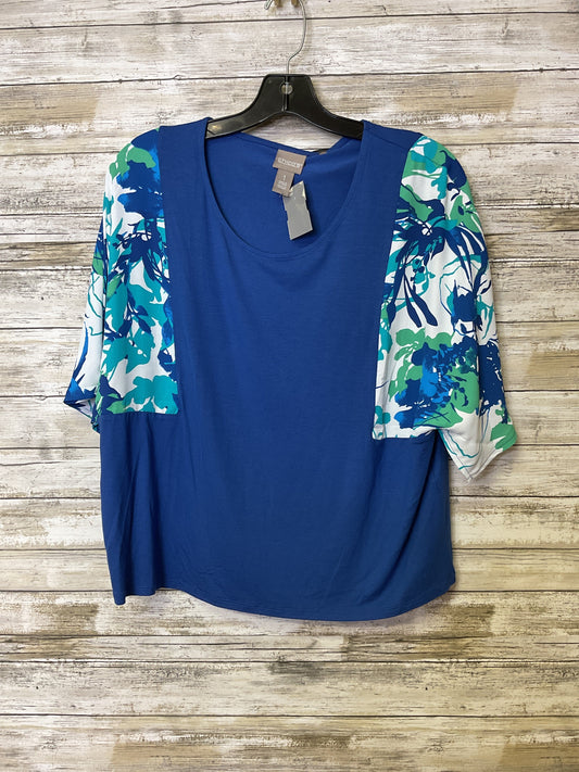 Top Ss By Chicos In Blue & Green, Size:M