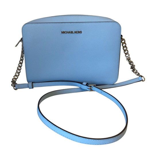 Crossbody Designer By Michael Kors In Blue, Size:Small