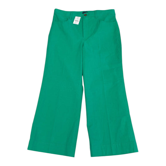 Pants Wide Leg By J. Crew In Green, Size:10
