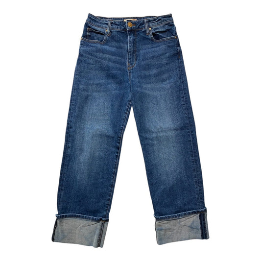 Jeans Straight By Kut In Blue Denim, Size:2