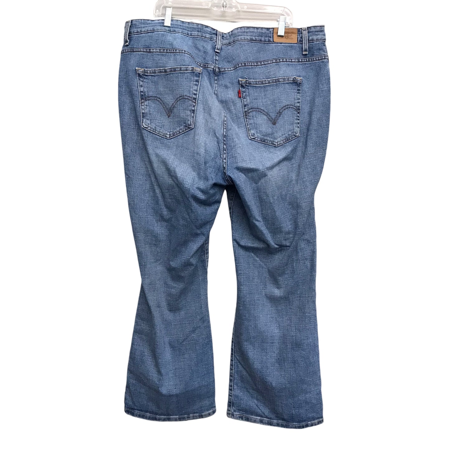 Jeans Boot Cut By Levis In Blue Denim, Size:22