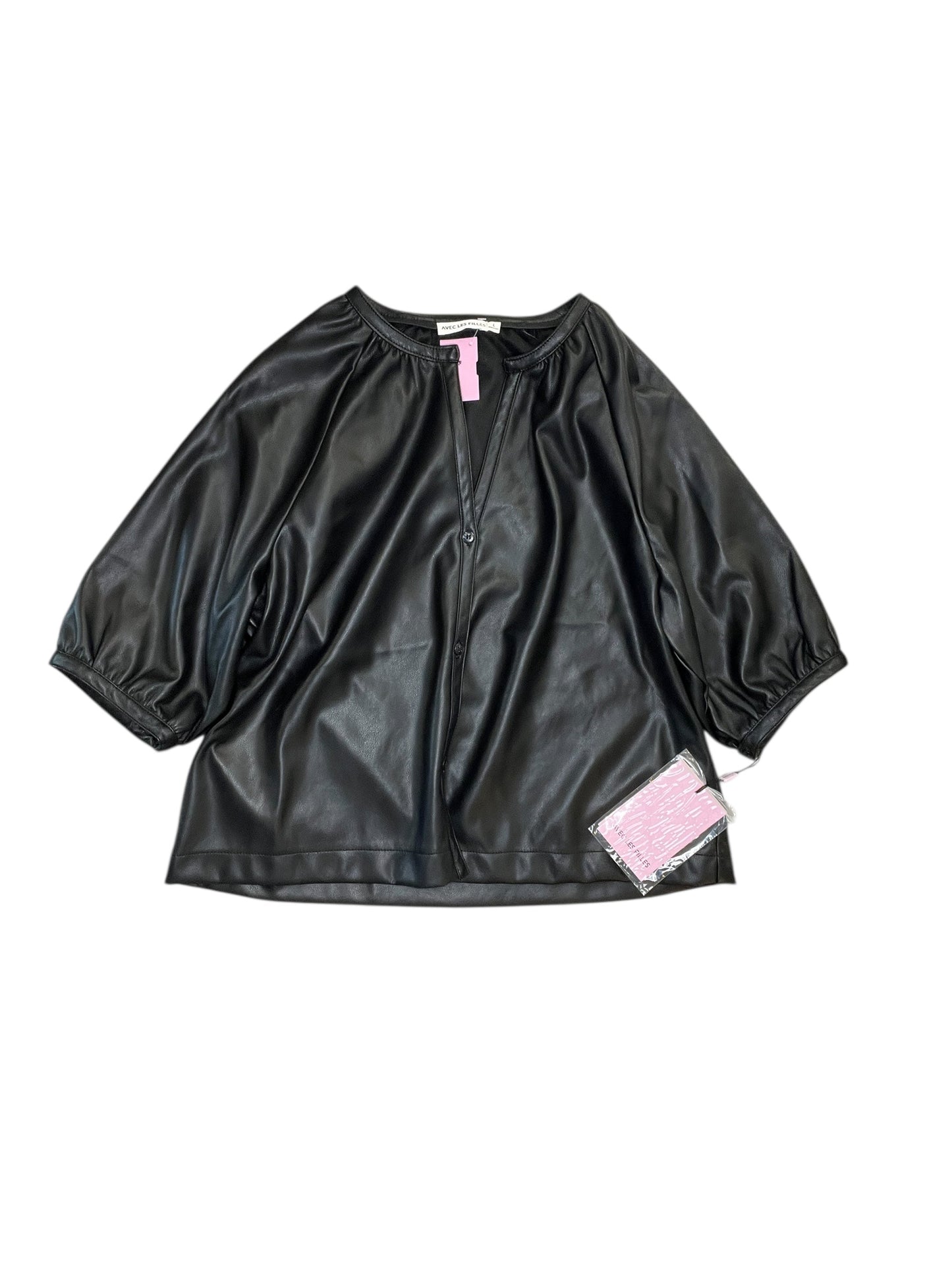 Top Ss By Avec Les Filles In Black, Size:L